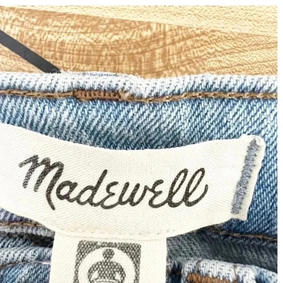 Madewell Medium Wash Blue The High-Rise Slim Boyjeans, Size 26T - Picture 6 of 9